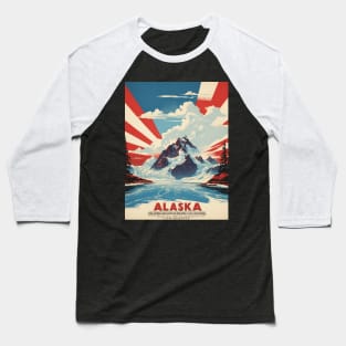 Alaska United States of America Tourism Vintage Poster Baseball T-Shirt